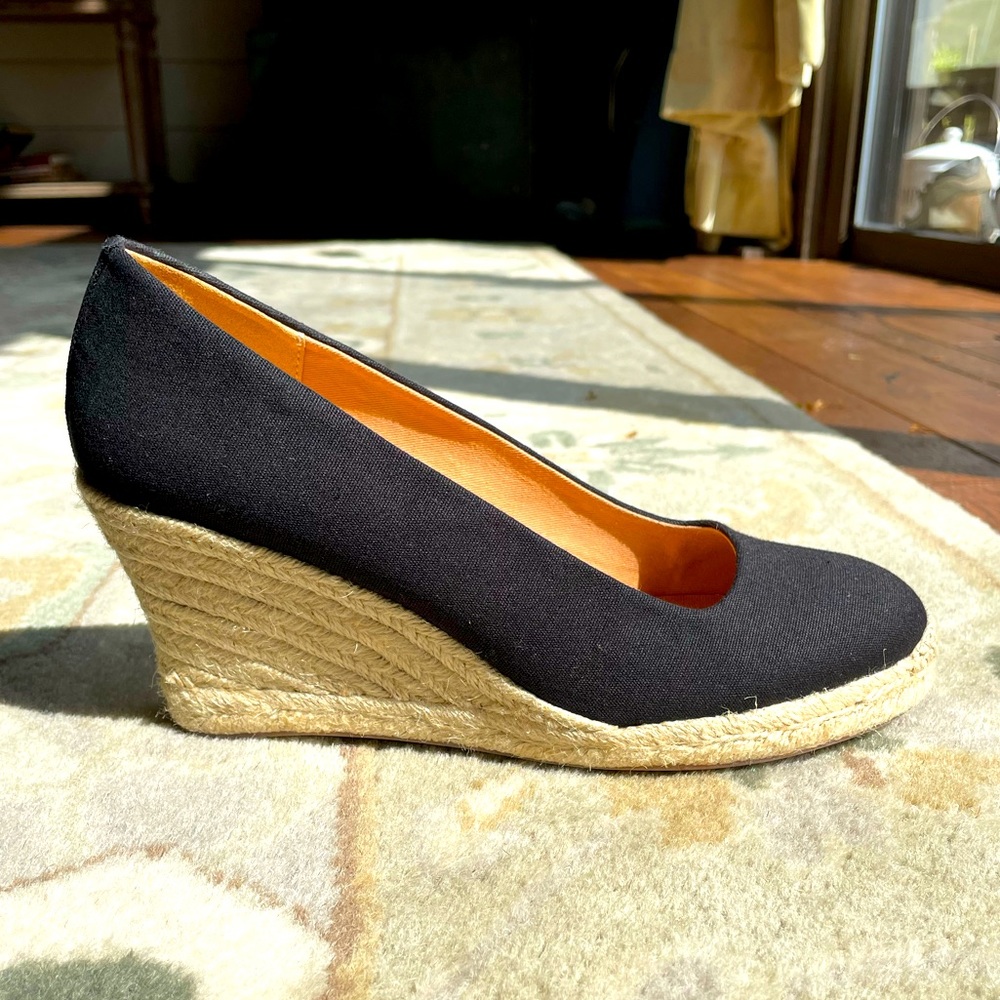 J Crew espadrilles NWOT black size 7.5